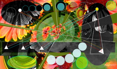 Grafika cyfrowa / sztuka generowana cyfrowo zatytułowany „Flowered Bridge” autorstwa Marc Bulyss, Oryginalna praca, Malarstw…