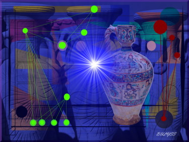 Digitale Kunst mit dem Titel "From Egypt To the R…" von Marc Bulyss, Original-Kunstwerk, Digitale Malerei