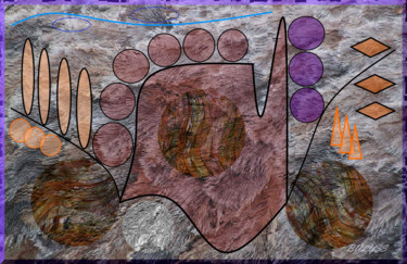 Digitale Kunst mit dem Titel "Grand Canyon" von Marc Bulyss, Original-Kunstwerk, Digitale Malerei