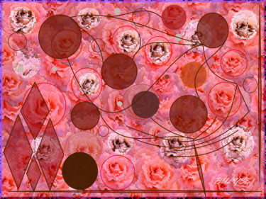 Digitale Kunst getiteld "Life in Roses" door Marc Bulyss, Origineel Kunstwerk, Digitaal Schilderwerk