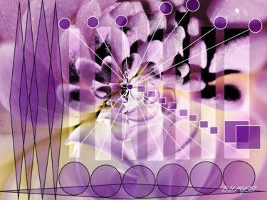 Digital Arts με τίτλο "Purple Rain" από Marc Bulyss, Αυθεντικά έργα τέχνης, Ψηφιακή ζωγραφική