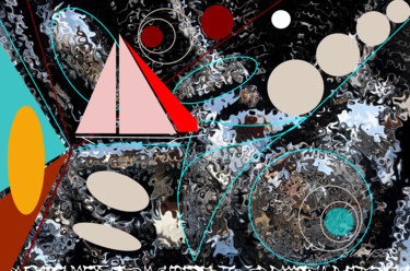 Цифровое искусство под названием "The red Sail" - Marc Bulyss, Подлинное произведение искусства, Цифровая живопись