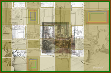 Digital Arts με τίτλο "Barber of Salisbury" από Marc Bulyss, Αυθεντικά έργα τέχνης, 2D ψηφιακή εργασία