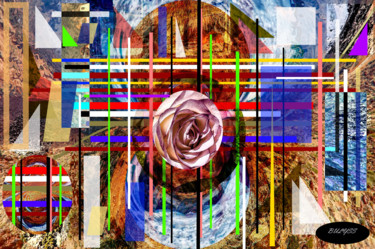 Arte digitale intitolato "Lioubov Popova  " Л…" da Marc Bulyss, Opera d'arte originale, Pittura digitale