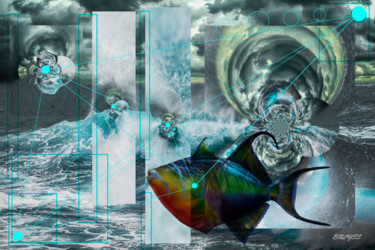 Цифровое искусство под названием "Roaring Fifth" - Marc Bulyss, Подлинное произведение искусства, Цифровая живопись