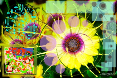 Floral song Arts numériques intitulée "Floral song" par Marc Bulyss, Œuvre d'art originale, Peinture numérique
