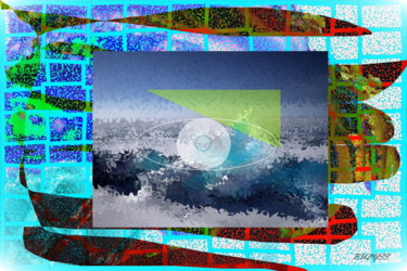 Arts numériques intitulée "Ice Eye" par Marc Bulyss, Œuvre d'art originale, Peinture numérique