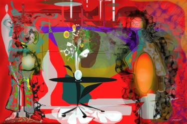 Digitale Kunst mit dem Titel "Little Man" von Marc Bulyss, Original-Kunstwerk, Digitale Malerei