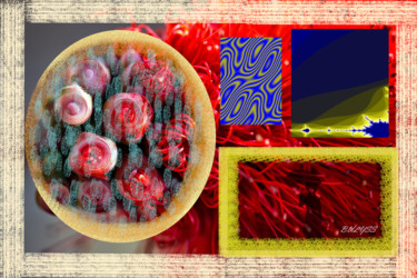 Arte digitale intitolato "Red Rain" da Marc Bulyss, Opera d'arte originale, Pittura digitale