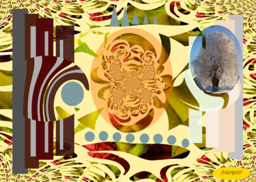 Digitale Kunst mit dem Titel "St Louis Tree" von Marc Bulyss, Original-Kunstwerk, 2D digitale Arbeit