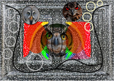 Digital Arts titled "Three Duck" by Marc Bulyss, Original Artwork, Digital Painting