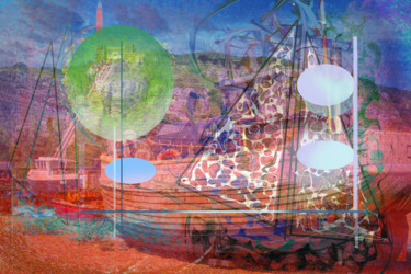 Digitale Kunst mit dem Titel "Turner The Call" von Marc Bulyss, Original-Kunstwerk, Digitale Malerei