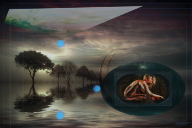 Arts numériques intitulée "The God created  Wo…" par Marc Bulyss, Œuvre d'art originale, Peinture numérique