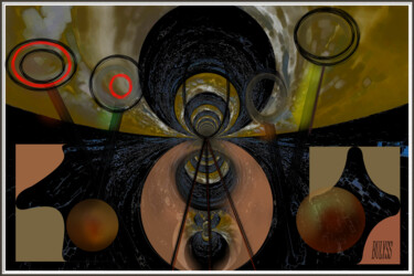 Digitale Kunst mit dem Titel "Black power" von Marc Bulyss, Original-Kunstwerk, Digitale Malerei
