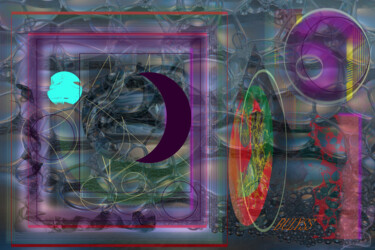Grafika cyfrowa / sztuka generowana cyfrowo zatytułowany „Bubbles Water” autorstwa Marc Bulyss, Oryginalna praca, Malarstwo…