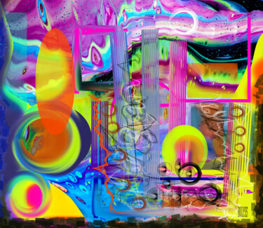 Arts numériques intitulée "City Space" par Marc Bulyss, Œuvre d'art originale, Peinture numérique