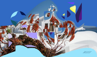 Digitale Kunst mit dem Titel "Dream Of Greece" von Marc Bulyss, Original-Kunstwerk, 2D digitale Arbeit