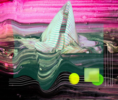 Digitale Kunst getiteld "Extraterrestrial im…" door Marc Bulyss, Origineel Kunstwerk, Digitaal Schilderwerk