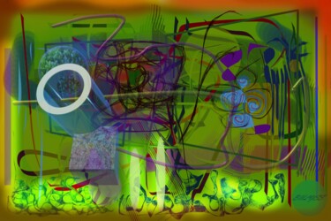 Digital Arts titled "Garden Of Eden" by Marc Bulyss, Original Artwork, Digital Painting