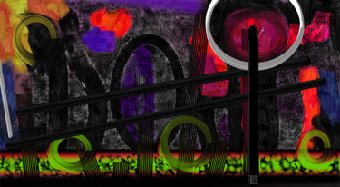 Arte digitale intitolato "darkness Black Sign…" da Marc Bulyss, Opera d'arte originale, Pittura digitale