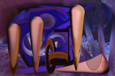 Digitale Kunst mit dem Titel "Izanagi creation an…" von Marc Bulyss, Original-Kunstwerk, Digitale Malerei