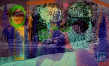 Digitale Kunst getiteld "Magic Winters" door Marc Bulyss, Origineel Kunstwerk, Foto Montage