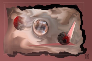 Artes digitais intitulada "Mustang eye" por Marc Bulyss, Obras de arte originais, Pintura digital