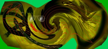 Digitale Kunst mit dem Titel "Storm rider" von Marc Bulyss, Original-Kunstwerk, Digitale Malerei