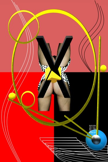 Цифровое искусство под названием "Women X Women" - Marc Bulyss, Подлинное произведение искусства, 3D моделирование