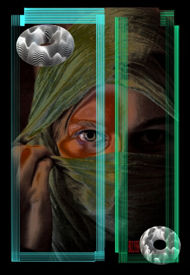 Arts numériques intitulée "Women Afghanistan G…" par Marc Bulyss, Œuvre d'art originale, Travail numérique 2D