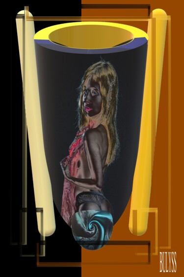 Digitale Kunst mit dem Titel "Women Cup of Girl" von Marc Bulyss, Original-Kunstwerk, 3D Modellierung