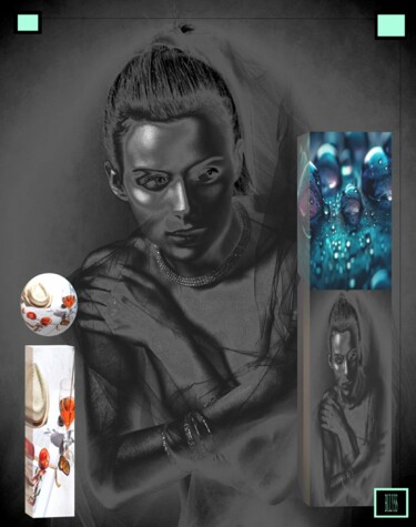 Digitale Kunst getiteld "Women Daughter of t…" door Marc Bulyss, Origineel Kunstwerk, 3D-modellering