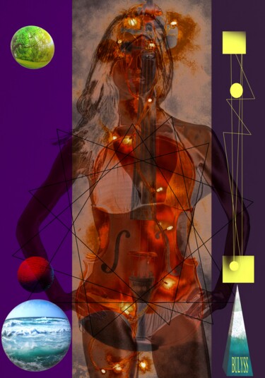 Digitale Kunst mit dem Titel "Women Girl Summer 1…" von Marc Bulyss, Original-Kunstwerk, Digitale Malerei