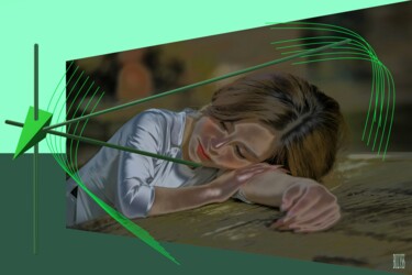 Arte digitale intitolato "Women Irina Sleep" da Marc Bulyss, Opera d'arte originale, Modellazione 3D