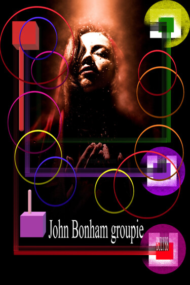 Digital Arts titled "Women  John Bonham…" by Marc Bulyss, Original Artwork, Digital Painting