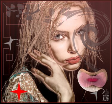 Digital Arts titled "Women Lips of st Pe…" by Marc Bulyss, Original Artwork, Digital Painting