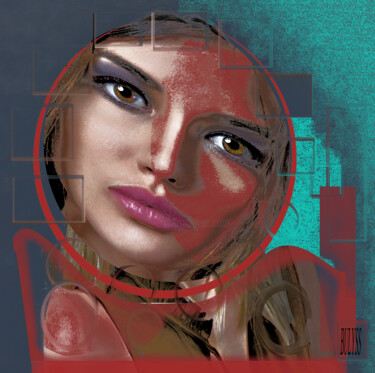 Digital Arts titled "Women Nijni Novgorod" by Marc Bulyss, Original Artwork, Digital Painting