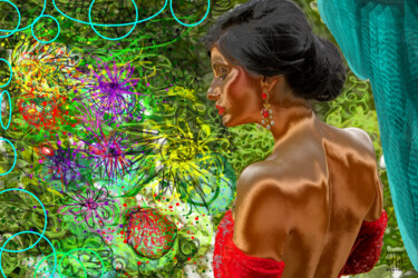 Digitale Kunst mit dem Titel "Women Royal Park Wi…" von Marc Bulyss, Original-Kunstwerk, Digitale Malerei
