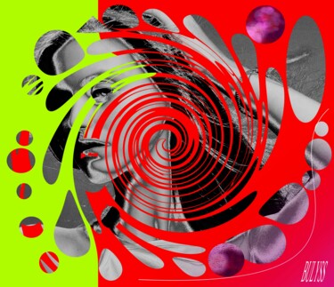 Arte digital titulada "Women Spiral emotion" por Marc Bulyss, Obra de arte original, Trabajo Digital 2D