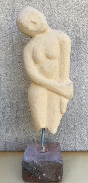 Sculpture intitulée "Inclinaison" par Marc Chauvin, Œuvre d'art originale, Résine