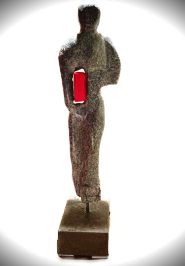 Скульптура под названием "Travail" - Marc Chauvin, Подлинное произведение искусства, Камень