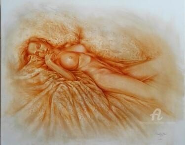 绘画 标题为“Nu endormie” 由Marc Ciavarella, 原创艺术品, 油