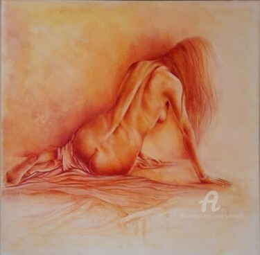 Peinture intitulée "Lé réveil" par Marc Ciavarella, Œuvre d'art originale, Huile