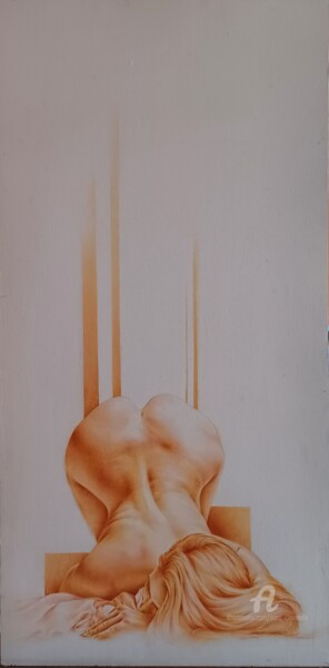 Картина под названием "extase" - Marc Ciavarella, Подлинное произведение искусства, Масло
