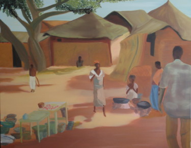 Painting titled "Sindou" by Marc Declercq, Original Artwork, Oil