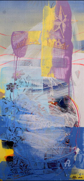Malarstwo zatytułowany „Tableau 10 "Pigment…” autorstwa Marc Escorihuela, Oryginalna praca, Akryl