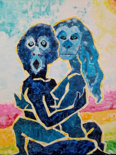 Painting titled "L 'Amour." by Marc Felix, Original Artwork, Acrylic