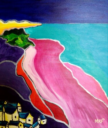 Pintura intitulada "La playa." por Marc Felix, Obras de arte originais, Acrílico