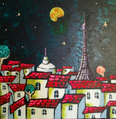 Pintura titulada "Paris." por Marc Felix, Obra de arte original, Acrílico