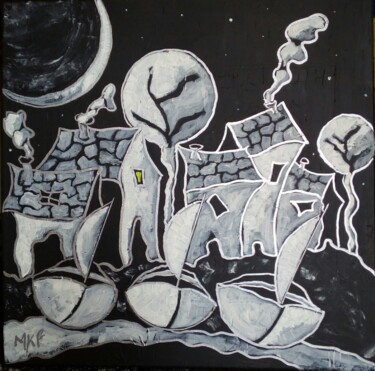 Malerei mit dem Titel "Carabeo." von Marc Felix, Original-Kunstwerk, Acryl